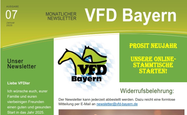 Der Newsletter Januar 2025 ist da